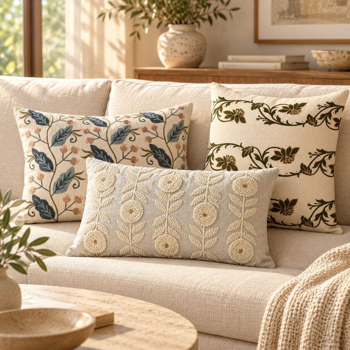 Cushion Cover lifestyle collection cover featuring Luhpar products