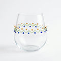 007-7 Luhpar Glass Cup 320ml Decorative Pattern Tumbler