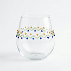 007-7 Luhpar Glass Cup 320ml Decorative Pattern Tumbler