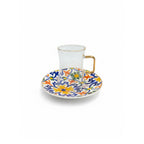 D24130D 105 ml Tea Glass Cup & Saucer Set