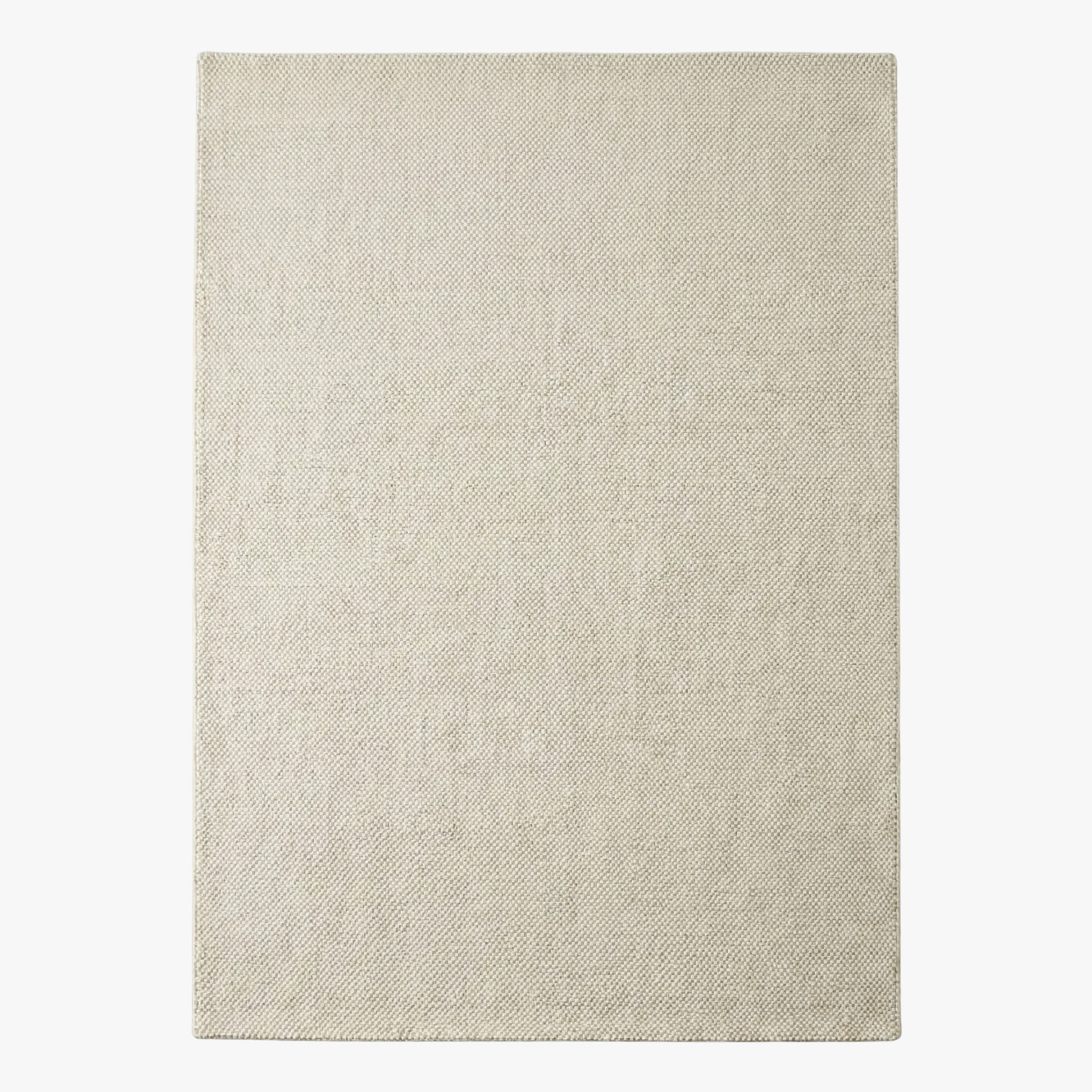 Beige rug on a white background