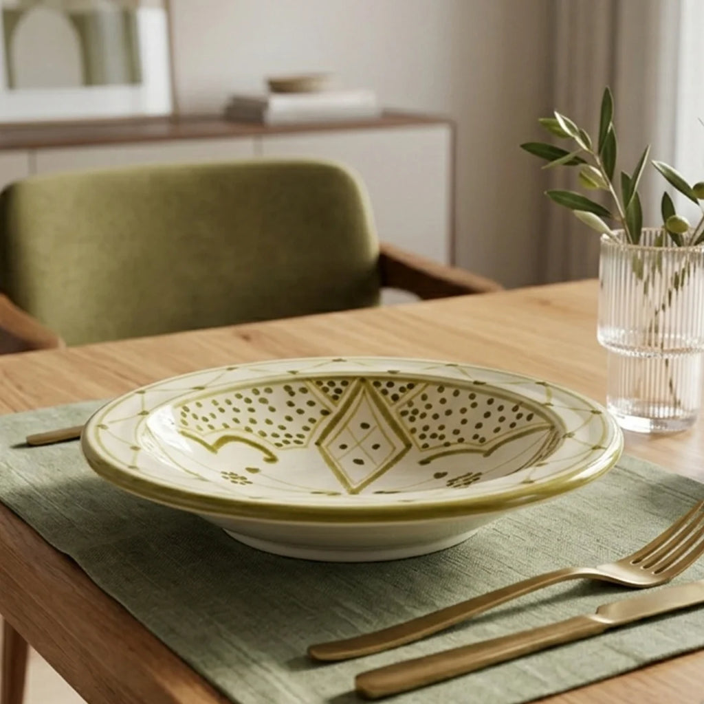 P-B 23 Medina Hand-Painted Ceramic Soup Plate – 23 cm