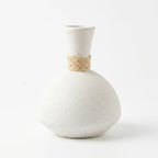 20251024 Ceramic Vase with Rope Neck Beige 26 cm