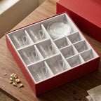 1434B0018 Glassware Set 18 Pieces Tea Cups, Glasses & Saucers
