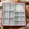 1434BPLAIN Glassware Set 18 Pieces Cups & Bowls with Saucers