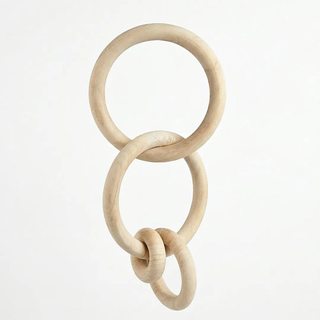 1910-24 Luhpar Wooden Ring Hanging Decor Natural Finish