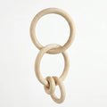 1910-24 Luhpar Wooden Ring Hanging Decor Natural Finish