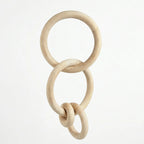 1910-24 Luhpar Wooden Ring Hanging Decor Natural Finish