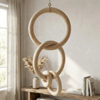 1910-24 Luhpar Wooden Ring Hanging Decor Natural Finish