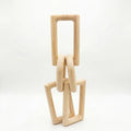 04947-7 Luhpar Wooden Craft Link Decor Natural Finish