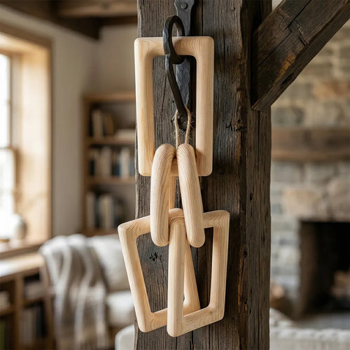 04947-7 Luhpar Wooden Craft Link Decor Natural Finish