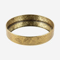 A419-8  Round Gold Metal Mirrored Tray (Small / Medium)
