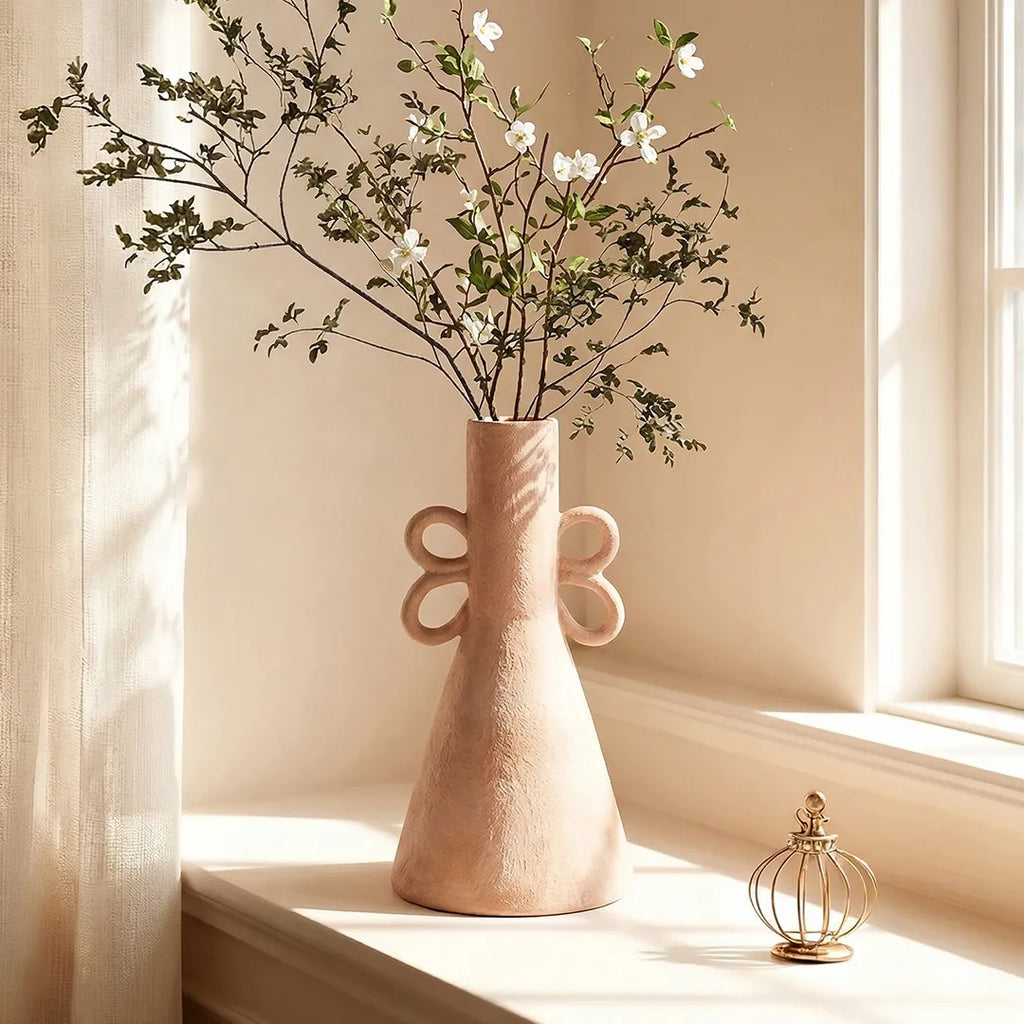 20083-LR Decorative Flower Vase Ceramic Modern Sculptural Vase 32 cm