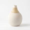 20251023 Ceramic Vase with Rope Neck Beige 26 cm
