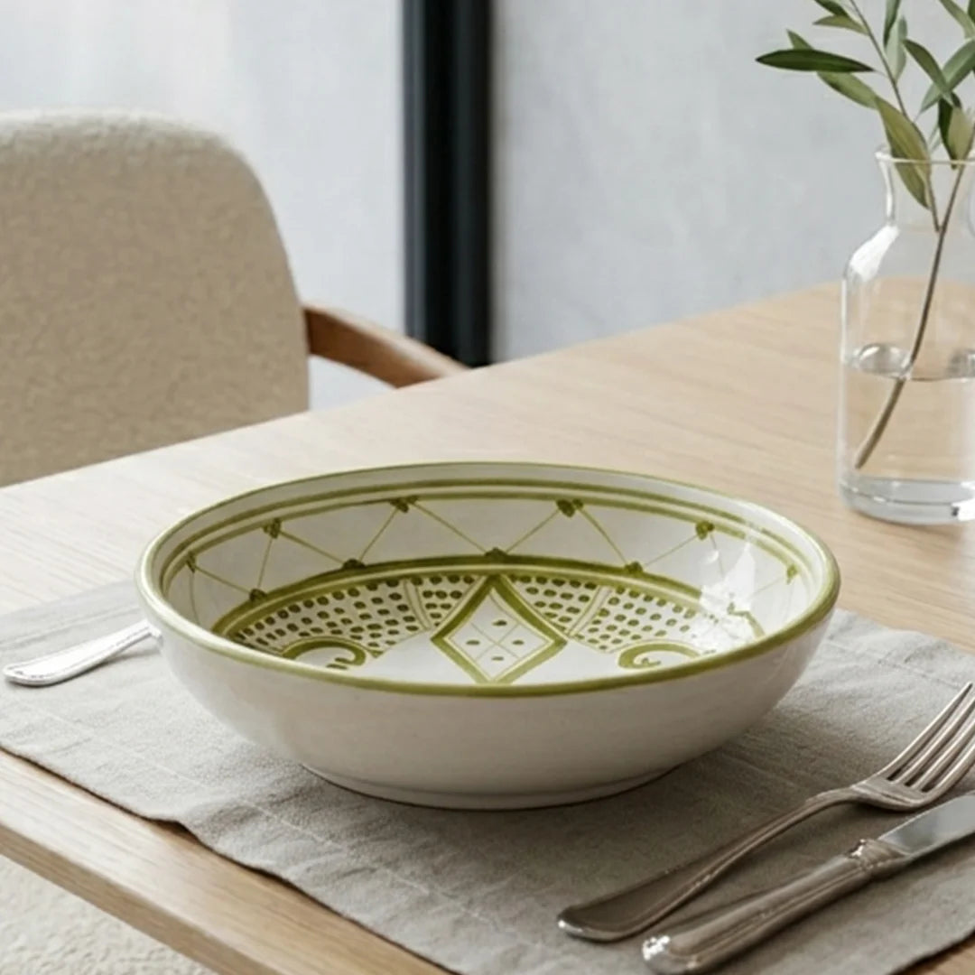 P-B 20 Medina Hand-Painted Ceramic Soup Plate – 20 cm