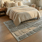 PHRG0046 سجادة بيترا النيوزيلندية المصنوعة يدويًا من الصوف - رمادي عضوي | 180×230 سم