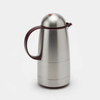 210 Rotpunkt German Chrome & Plum Thermal Flask 1L
