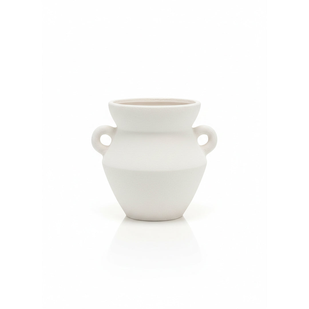 21155B-WH Flower Vase - L  23x28cm White