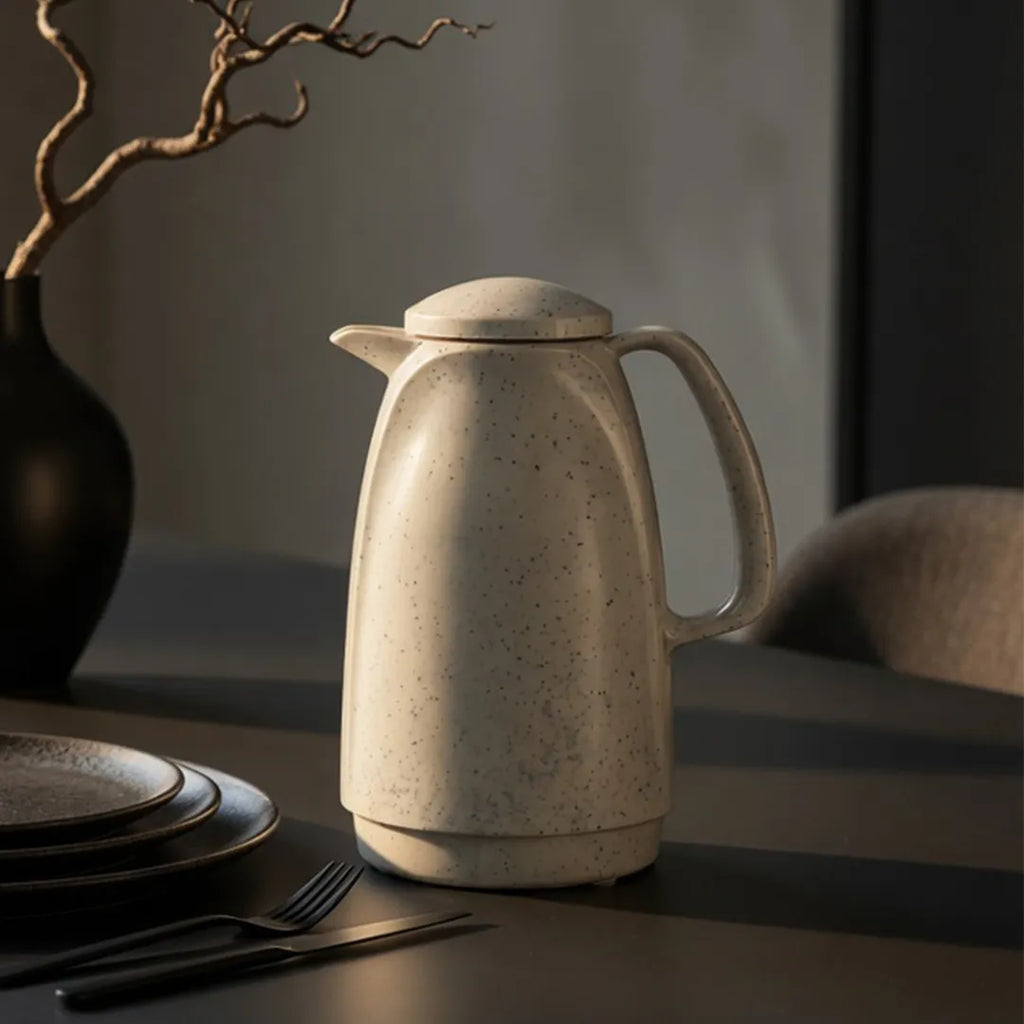 220 Rotpunkt German Thermal Flask Speckled Cream Design 1L