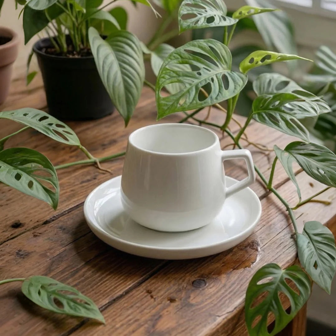 A27861 / A27862 –  Horeca 220ml Coffee Cup with 5.25" Saucer White