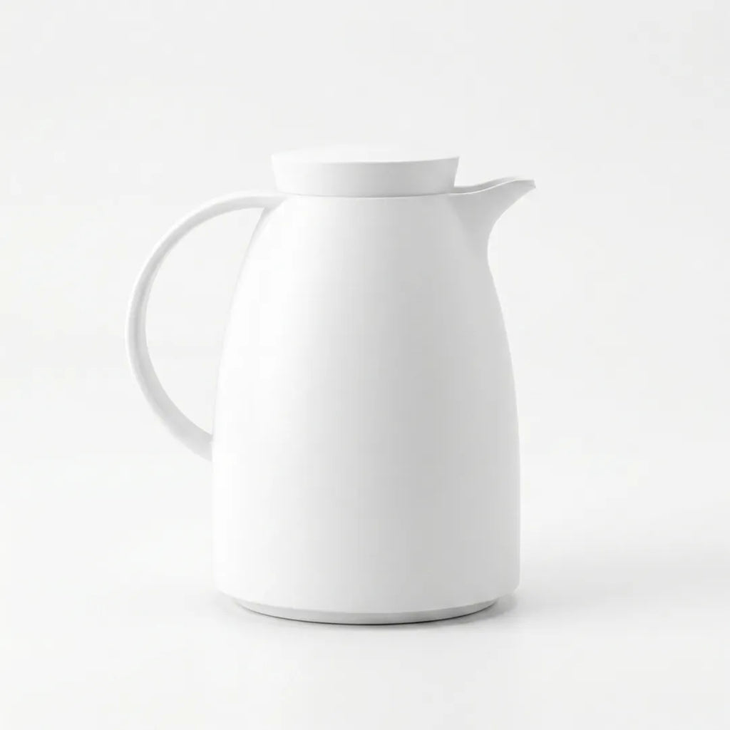 2250437 EMSA White Vacuum Jug Thermal Flask 1L