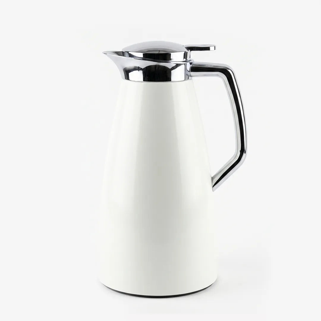 2258839 EMSA Plaza White Vacuum Jug Thermal Flask 1L