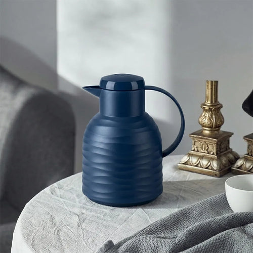 2259747 EMSA Navy Vacuum Jug Thermal Flask 1L