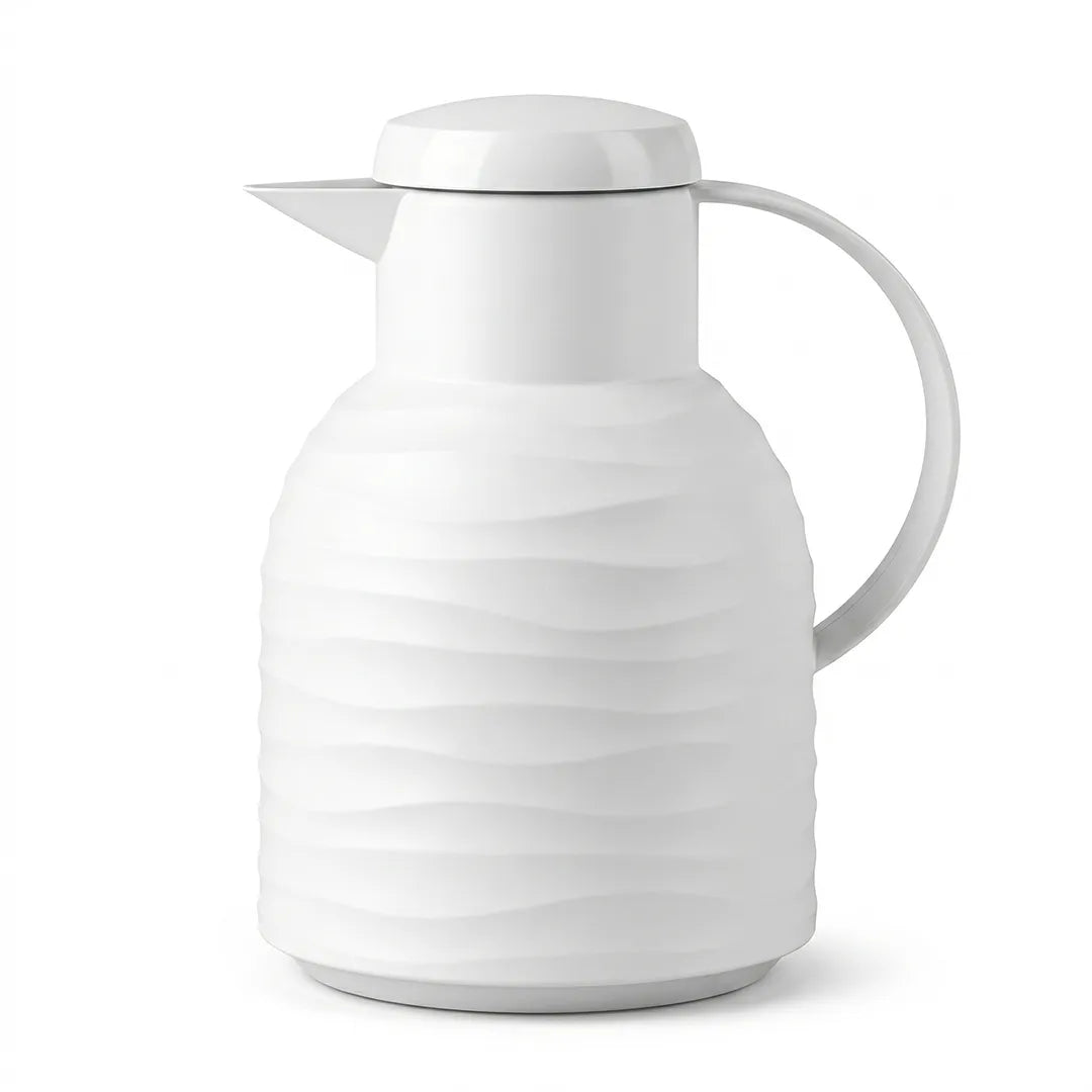 2259756 EMSA White Vacuum Jug Thermal Flask 1L