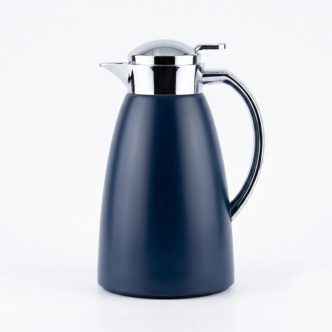 2259768 EMSA Campo Navy Vacuum Jug Thermal Flask 1L