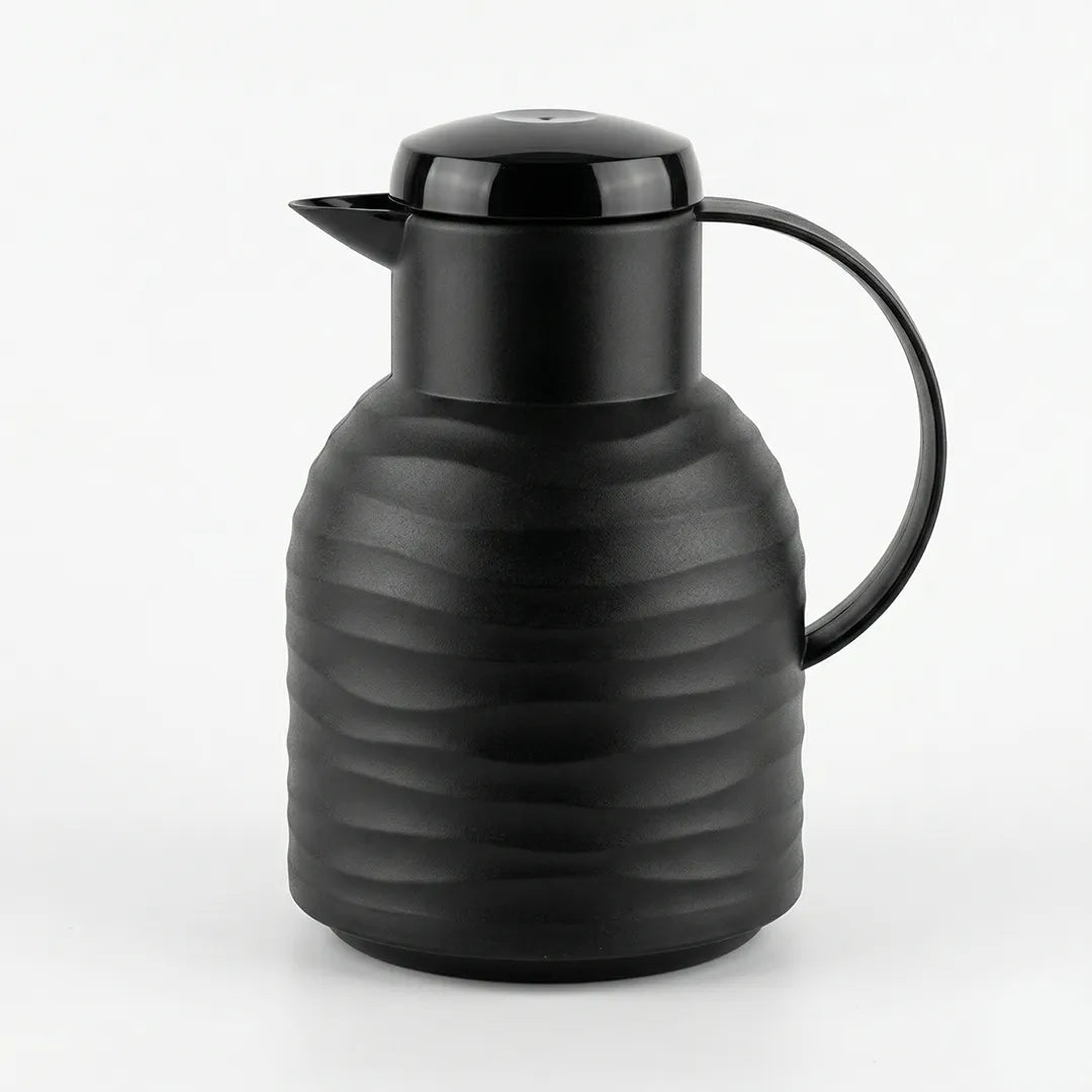 2260080 EMSA Black Vacuum Jug Thermal Flask 1L