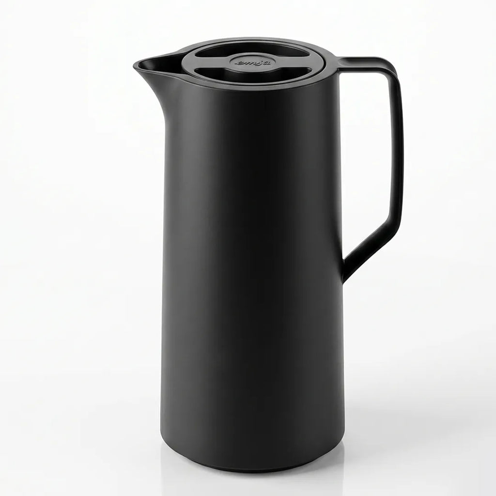 2260094 EMSA Motiva Quick Press Vacuum Jug Black 1L
