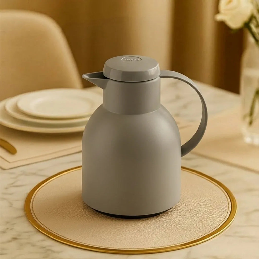 2260122 EMSA Grey Vacuum Jug Thermal Flask 1L