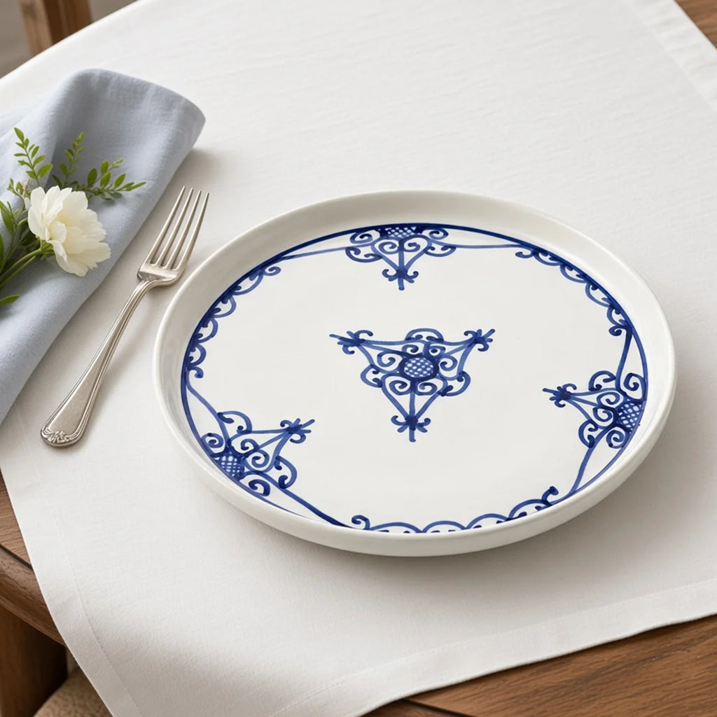 P-B 22 Safira Hand-Painted Ceramic Dinner Plate – 22 cm