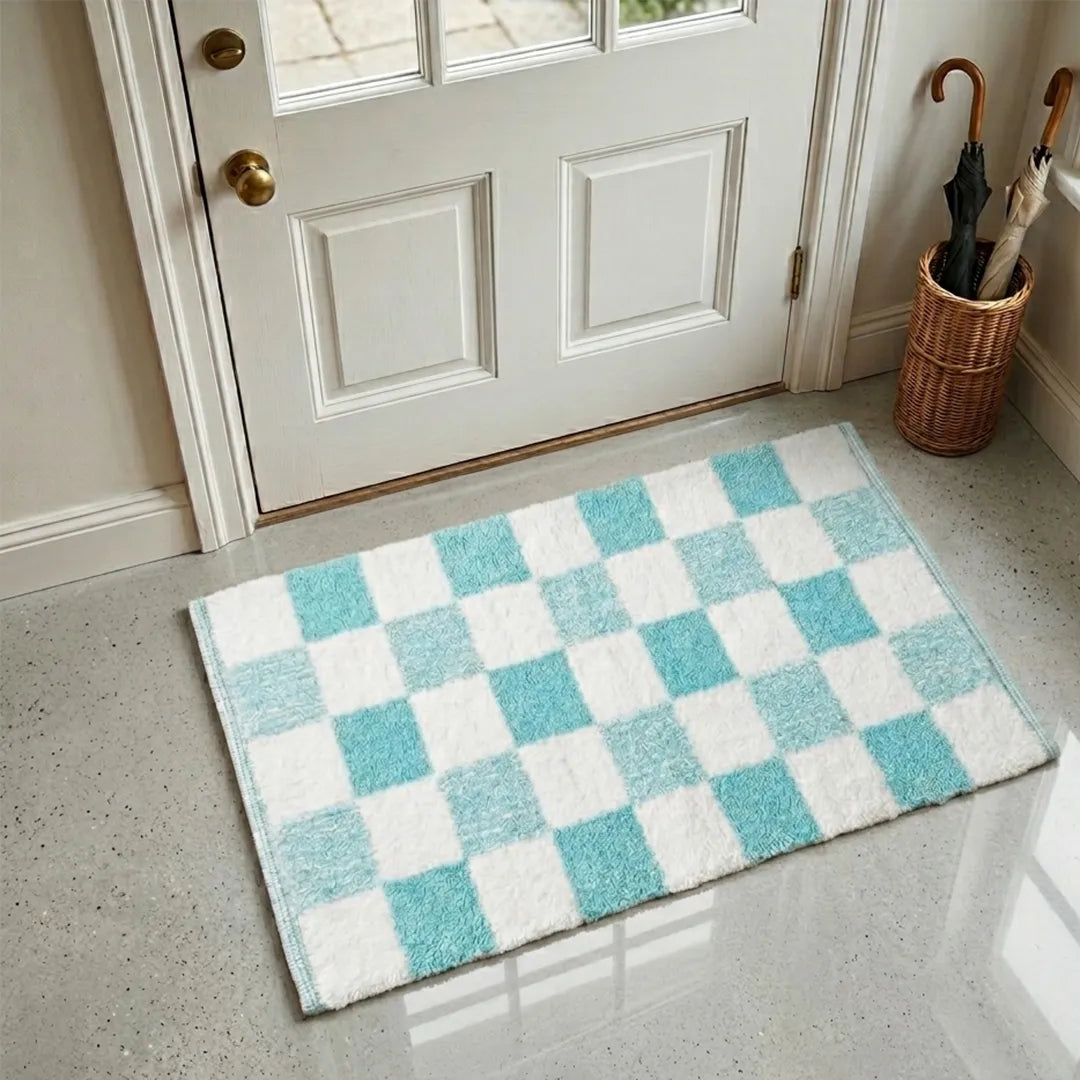 SH69523 Luhpar Mellington Rug Blue & White 50×80 cm