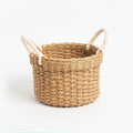 26330-10 Handwoven Round Storage Basket with Rope Handles – Small & Medium