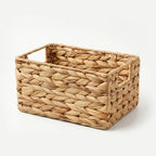 26330-15 Natural Rectangular Water Hyacinth Storage Basket – Small, Medium & Large