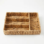 26330-18 Natural Woven Rectangular Cutlery Organizer Tray