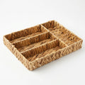 26330-18 Natural Woven Rectangular Cutlery Organizer Tray