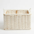 26330-34 Natural Rattan Storage Basket with Handles – Small, Medium & Large