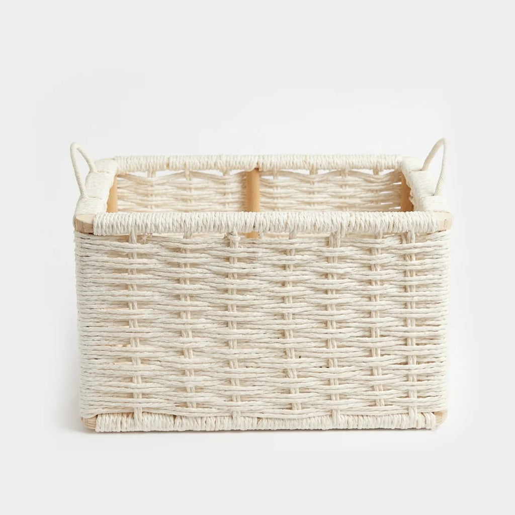 26330-34 Natural Rattan Storage Basket with Handles – Small, Medium & Large
