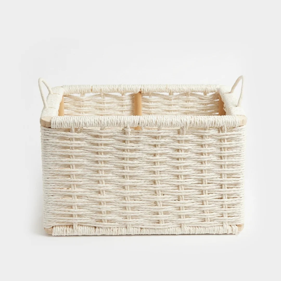 26330-34 Natural Rattan Storage Basket with Handles – Small, Medium & Large