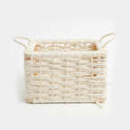 26330-34 Natural Rattan Storage Basket with Handles – Small, Medium & Large