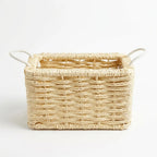 26330-35  Natural Rattan Storage Basket with Handles – Small, Medium & Large