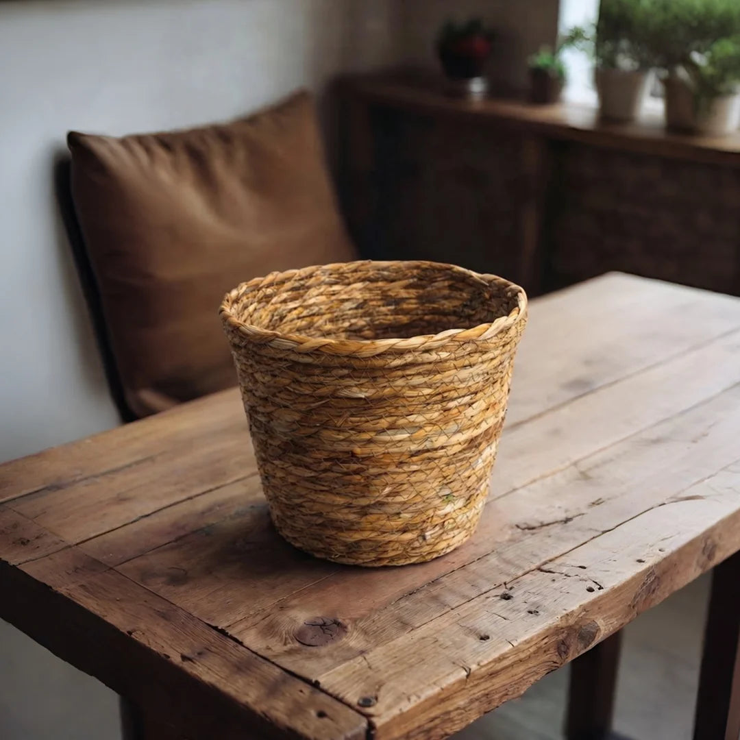 26330-4 Handwoven Round Storage Basket – Small, Medium & Large