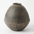 267-1 Textured Ceramic Vase Earth Finish 42 cm