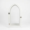 F3-25AW217 Luhpar White Arch Lantern Wood & Glass (45 × 22 × 14 cm)
