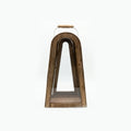 F3-25AW222 Luhpar Natural Wood Lantern Wood & Glass (30 × 18 × 12 cm)