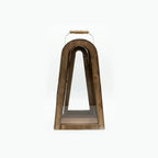 F3-25AW222 Luhpar Natural Wood Lantern Wood & Glass (30 × 18 × 12 cm)