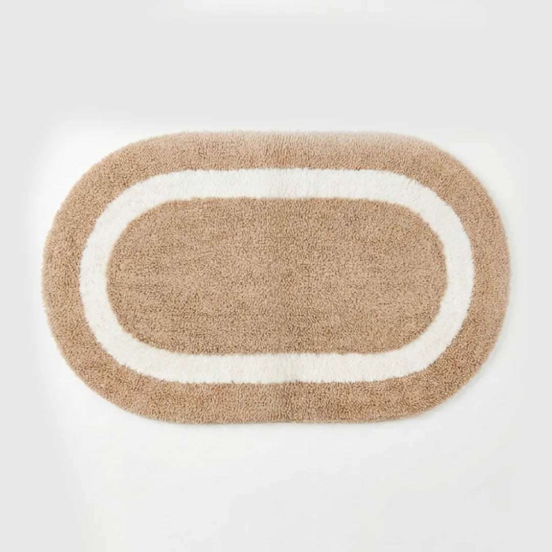 PHBM0018 Luhpar Reversible Cotton Tufted Door Mat Beige & White 50×80 cm