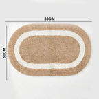 PHBM0018 Luhpar Reversible Cotton Tufted Door Mat Beige & White 50×80 cm